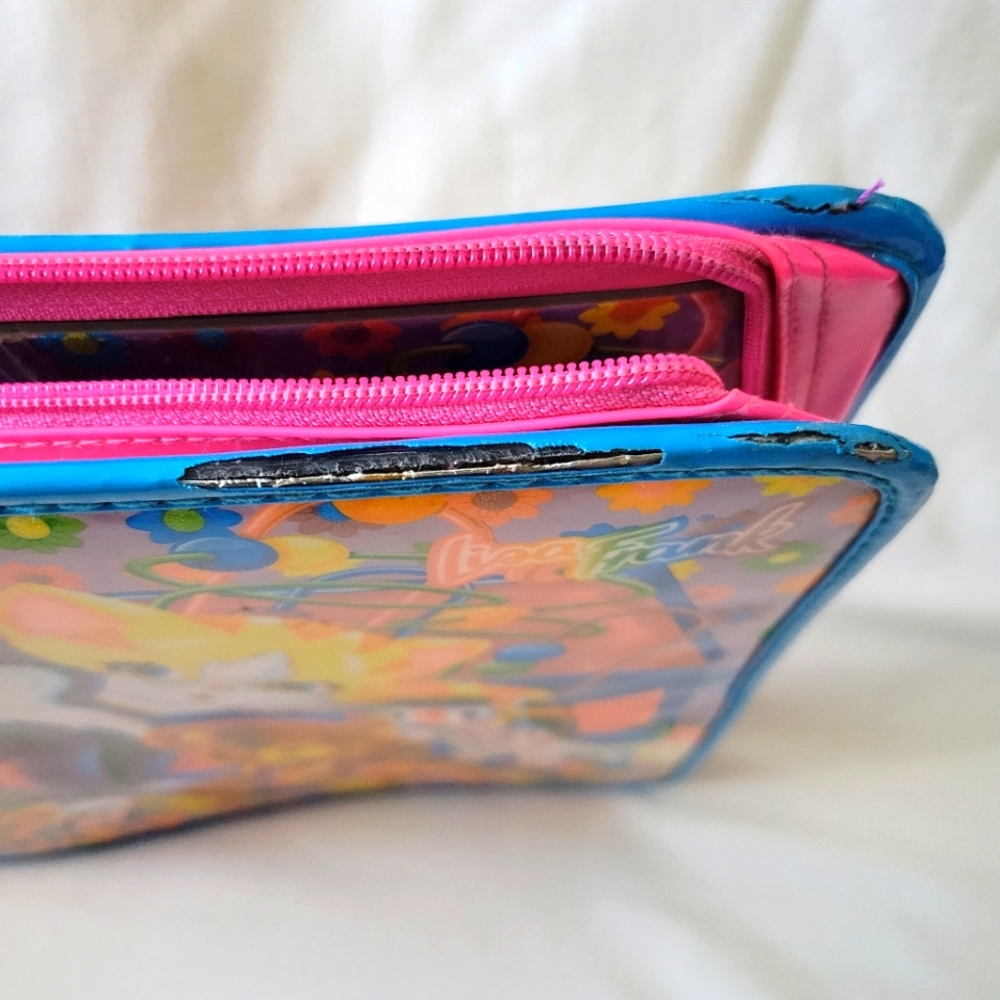 Vintage Lisa Frank Zippered 3 Ring Binder "Cats Platime" Y2K - Picture 3 of 16